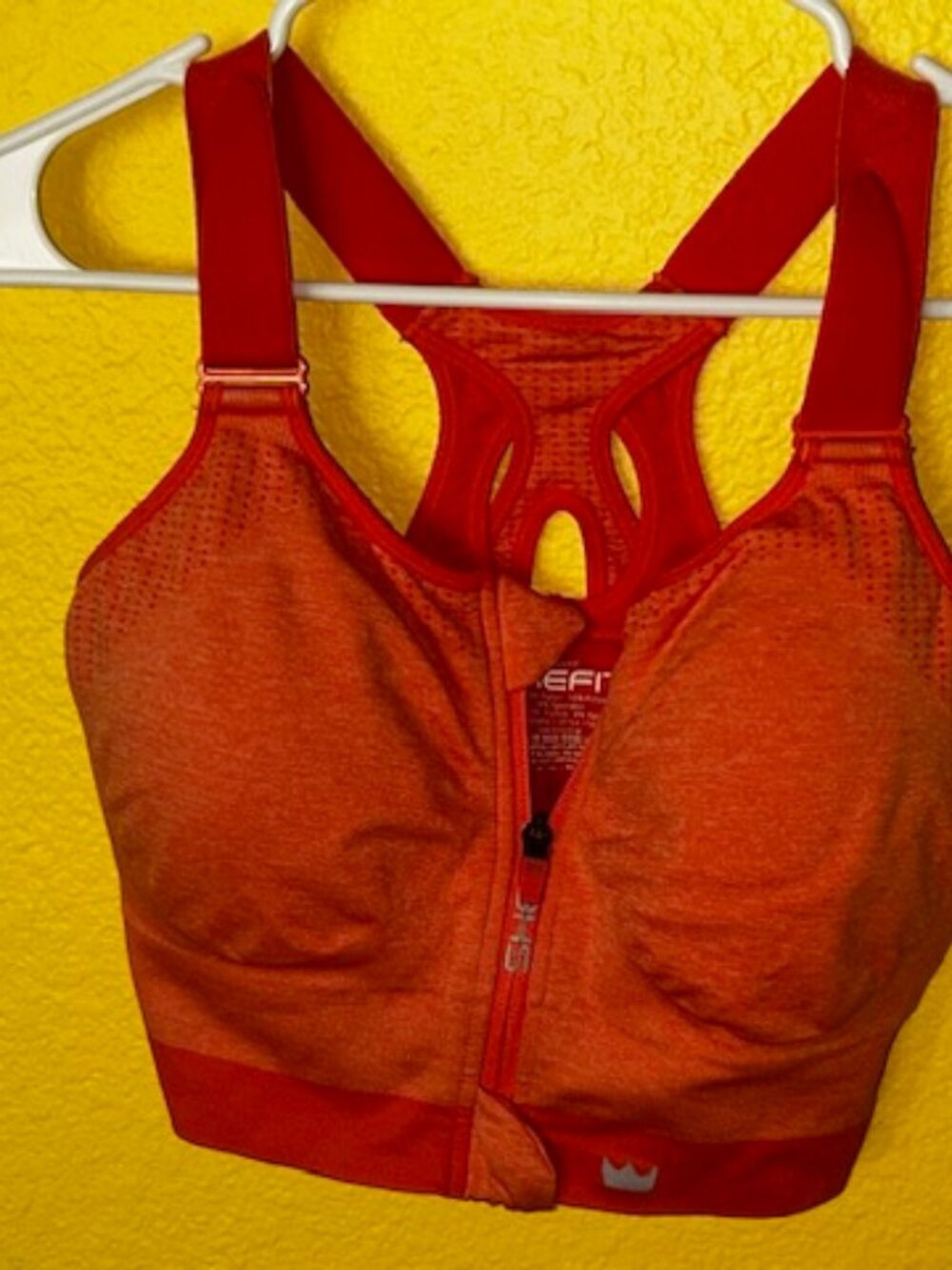 Shefit Low Impact Sports Bra Size 2 Luxe Blaze (orange) EUC